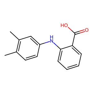 Benzoic acid, 2-[(3,4-dimethylphenyl)amino]- structure