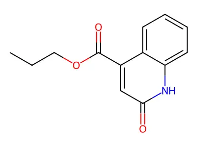 Propyl 2-hydroxyquinoline-4-carboxylate structure