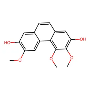 2,7-Phenanthrenediol, 3,4,6-trimethoxy- structure