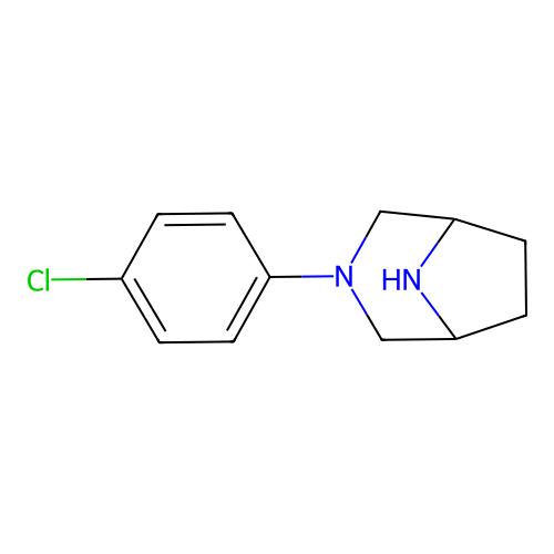 3-(4-Chloro-phenyl)-3,8-diaza-bicyclo[3.2.1] octane structure