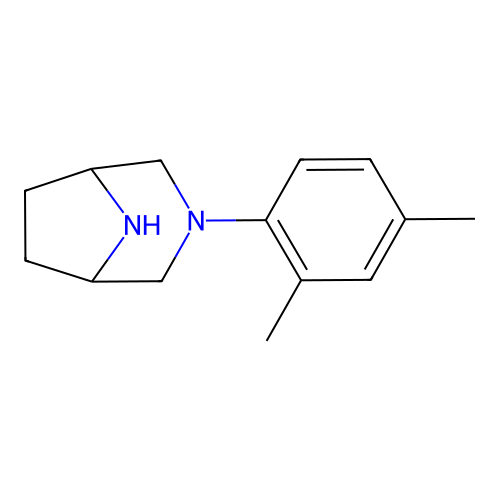3-(2,4-Dimethylphenyl)-3,8-diazabicyclo[3.2.1]octane structure