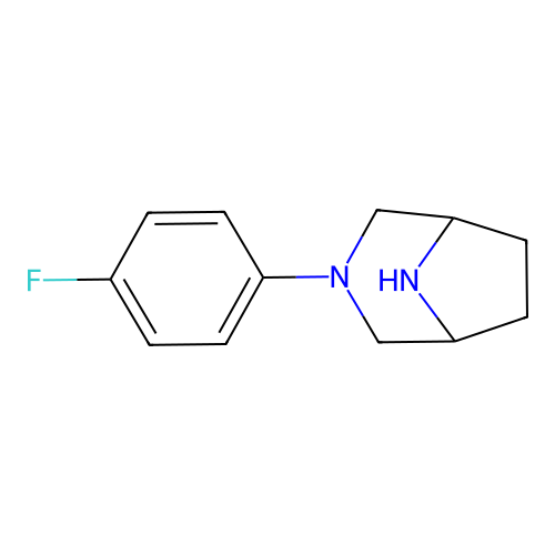 3-(4-Fluorophenyl)-3,8-diazabicyclo[3.2.1]octane structure
