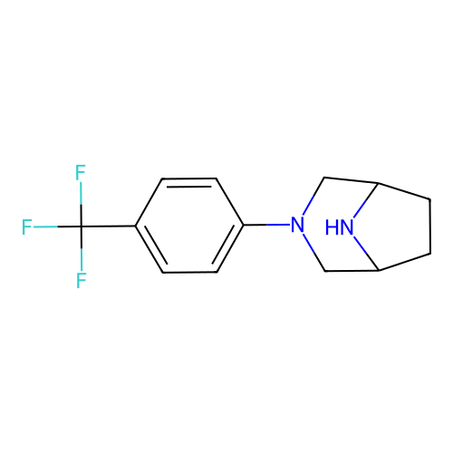 3-[4-(Trifluoromethyl)phenyl]-3,8-diazabicyclo[3.2.1]octane structure