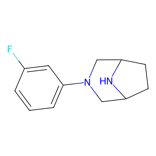 3-(3-Fluorophenyl)-3,8-diazabicyclo[3.2.1]octane structure