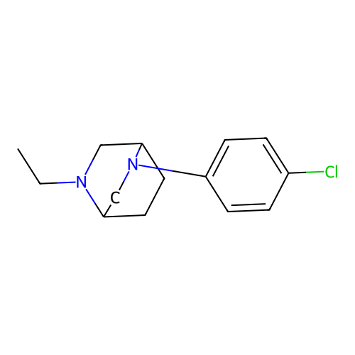 2-(4-Chlorophenyl)-5-ethyl-2,5-diazabicyclo[2.2.2]octane structure