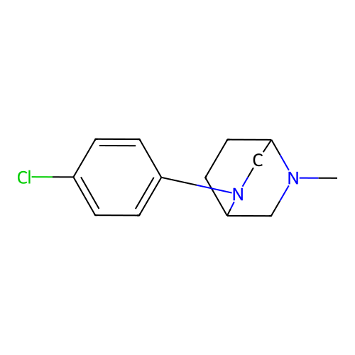 2-(4-Chlorophenyl)-5-methyl-2,5-diazabicyclo[2.2.2]octane structure