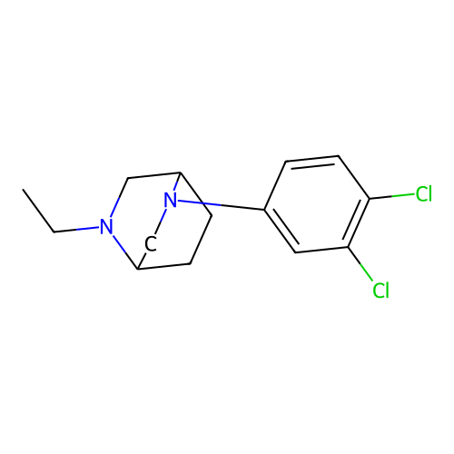 2-(3,4-Dichlorophenyl)-5-ethyl-2,5-diazabicyclo[2.2.2]octane structure