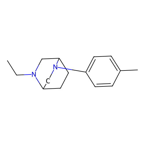 2-Ethyl-5-(4-methylphenyl)-2,5-diazabicyclo[2.2.2]octane structure