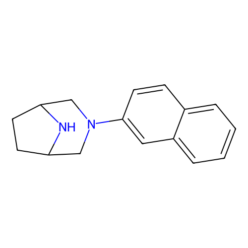3-Naphthalen-2-yl-3,8-diazabicyclo[3.2.1]octane structure