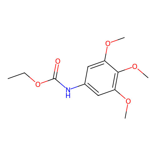 Ethyl 3,4,5-trimethoxyphenylcarbamate structure