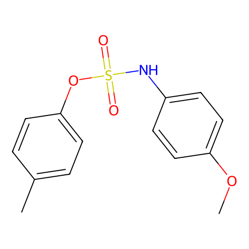 p-Tolyl (4-methoxyphenyl)sulfamate structure