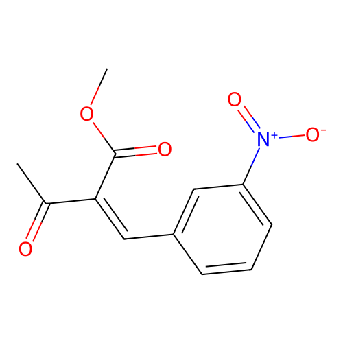 Methyl 2-((3-nitrophenyl)methylene)-3-oxobutanoate structure