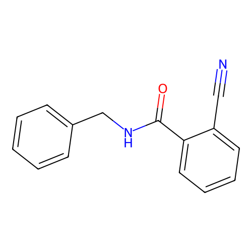 N-benzyl-2-cyanobenzamide structure