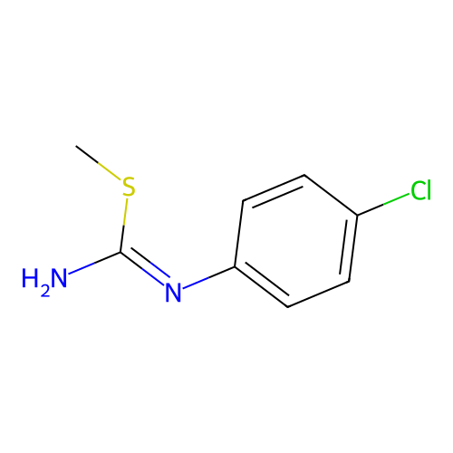 N-(4-Chlorophenyl)-S-methylisothiourea hydroiodide structure