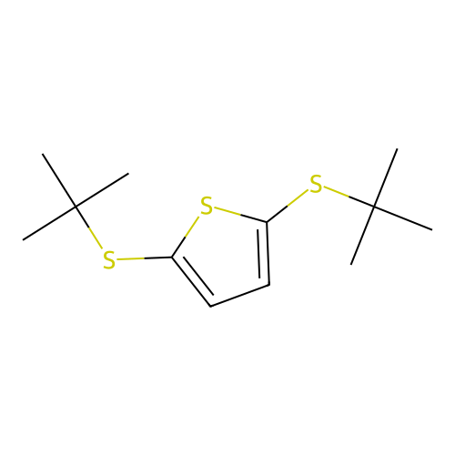 2,5-Bis(tert-butylthio)thiophene structure