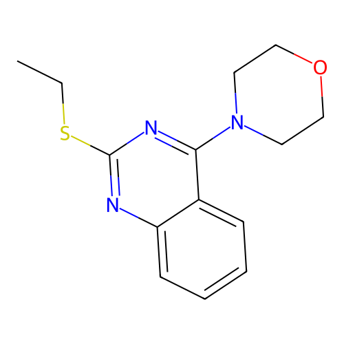 4-(2-(Ethylthio)quinazolin-4-yl)morpholine structure