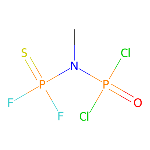 Thioimidodiphosphoryl chloride fluoride (Cl2P(O)NHP(S)F2), methyl- structure