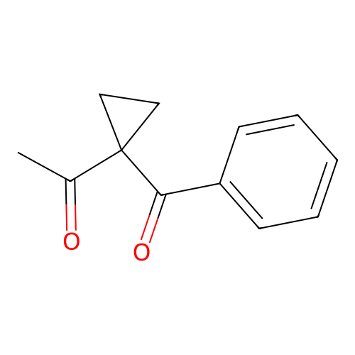 1-Acetyl-1-benzoylcyclopropane structure