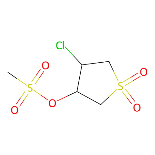 4-Chloro-1,1-dioxothiolan-3-yl methylsulfonate structure