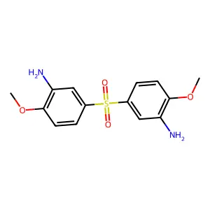 3,3'-Sulfonylbis(6-methoxyaniline) structure