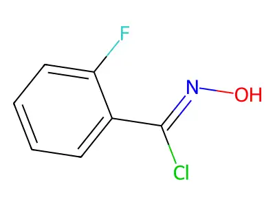 2-fluoro-N-hydroxybenzenecarboximidoyl chloride structure