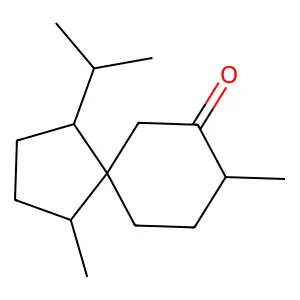 Spiro[4.5]decan-7-one, 1,8-dimethyl-4-(1-methylethyl)- structure