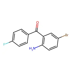 (2-Amino-5-bromophenyl)(4-fluorophenyl)methanone structure