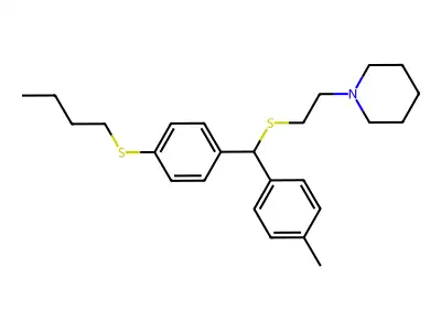 Dithiotolperidine structure