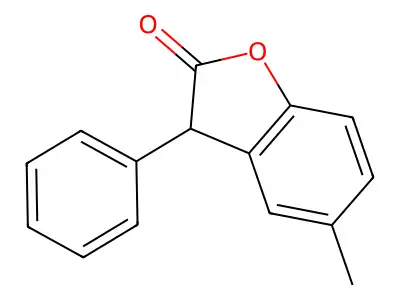 5-methyl-3-phenyl-1-benzofuran-2(3H)-one structure