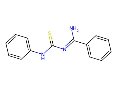 1-[Amino(phenyl)methylidene]-3-phenylthiourea structure