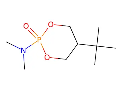 5-tert-Butyl-2-(dimethylamino)-1,3,2lambda~5~-dioxaphosphinan-2-one structure