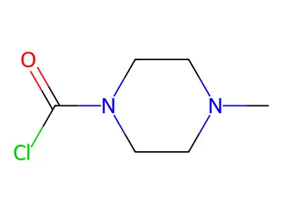 4-Methyl-1-piperazinecarbonyl chloride structure