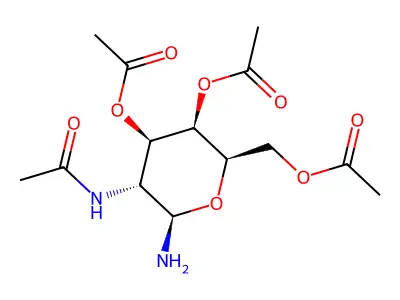 2-(Acetylamino)-2-deoxy-beta-D-galactopyranosylamine 3,4,6-Triacetate structure