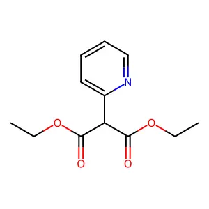Diethyl (pyridin-2-yl)propanedioate structure