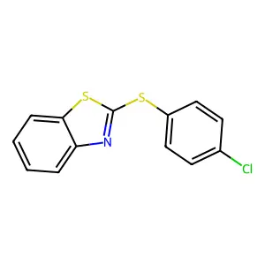 Benzothiazole, 2-[(4-chlorophenyl)thio]- structure