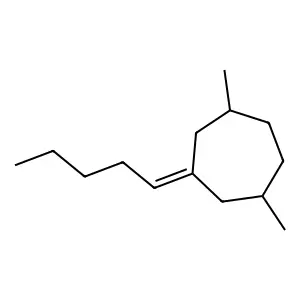 1,5-Dimethyl-3-pentylidenecycloheptane structure