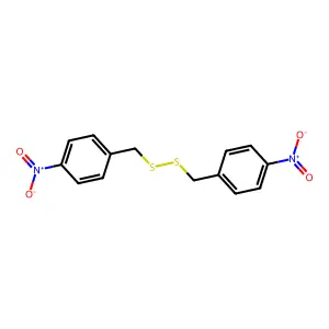 1-Nitro-4-(((4-nitrobenzyl)dithio)methyl)benzene structure
