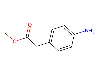 Methyl 2-(4-aminophenyl)acetate structure
