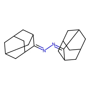 Bis(adamantan-2-ylidene)hydrazine structure
