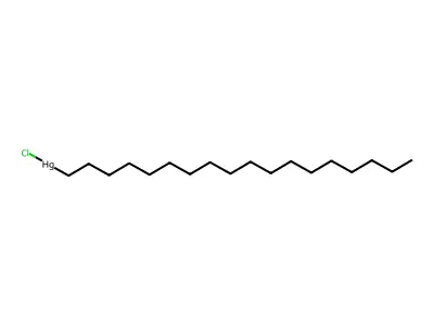 Chlorooctadecylmercury structure