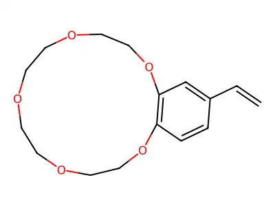 17-Ethenyl-2,5,8,11,14-pentaoxabicyclo[13.4.0]nonadeca-1(15),16,18-triene structure