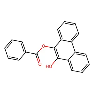 9,10-Phenanthrenediol, monobenzoate structure