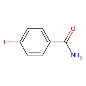 4-碘苯甲酰胺 structure