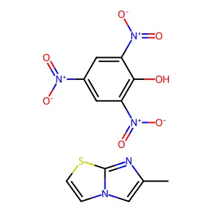 6-Methylimidazo[2,1-b][1,3]thiazole;2,4,6-trinitrophenol structure
