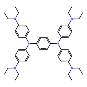 1,4-Benzenediamine, N1,N1,N4,N4-tetrakis[4-(diethylamino)phenyl]- structure