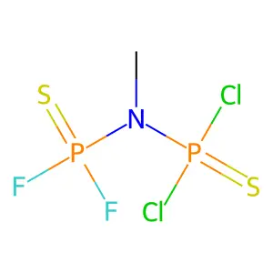 Thioimidodiphosphoryl chloride fluoride (Cl2P(S)NHP(S)F2), methyl- structure