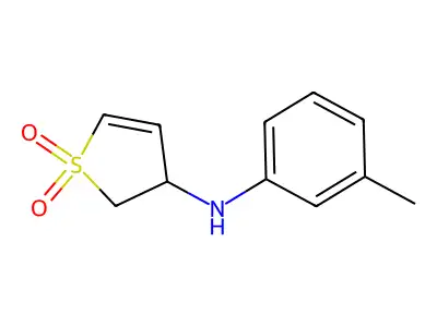 3-[(3-Methylphenyl)amino]-2,3-dihydro-1lambda6-thiophene-1,1-dione structure