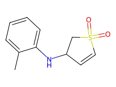 N-(2-methylphenyl)-1,1-dioxo-2,3-dihydrothiophen-3-amine structure