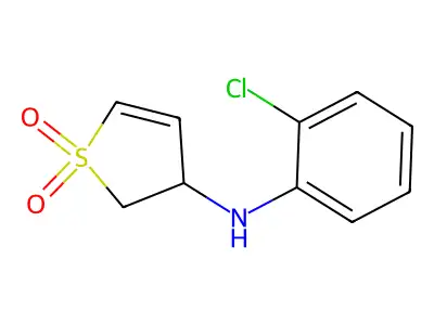 N-(2-chlorophenyl)-1,1-dioxo-2,3-dihydrothiophen-3-amine structure