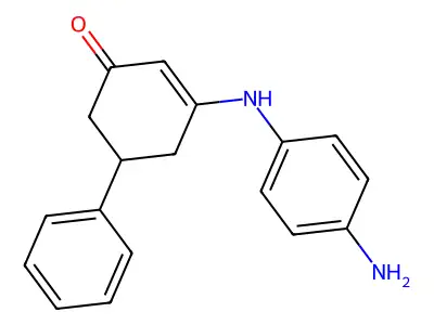 3-((4-Aminophenyl)amino)-5-phenylcyclohex-2-EN-1-one structure